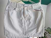 Biała spódnica spódniczka mini Reserved r 40 jeansowa