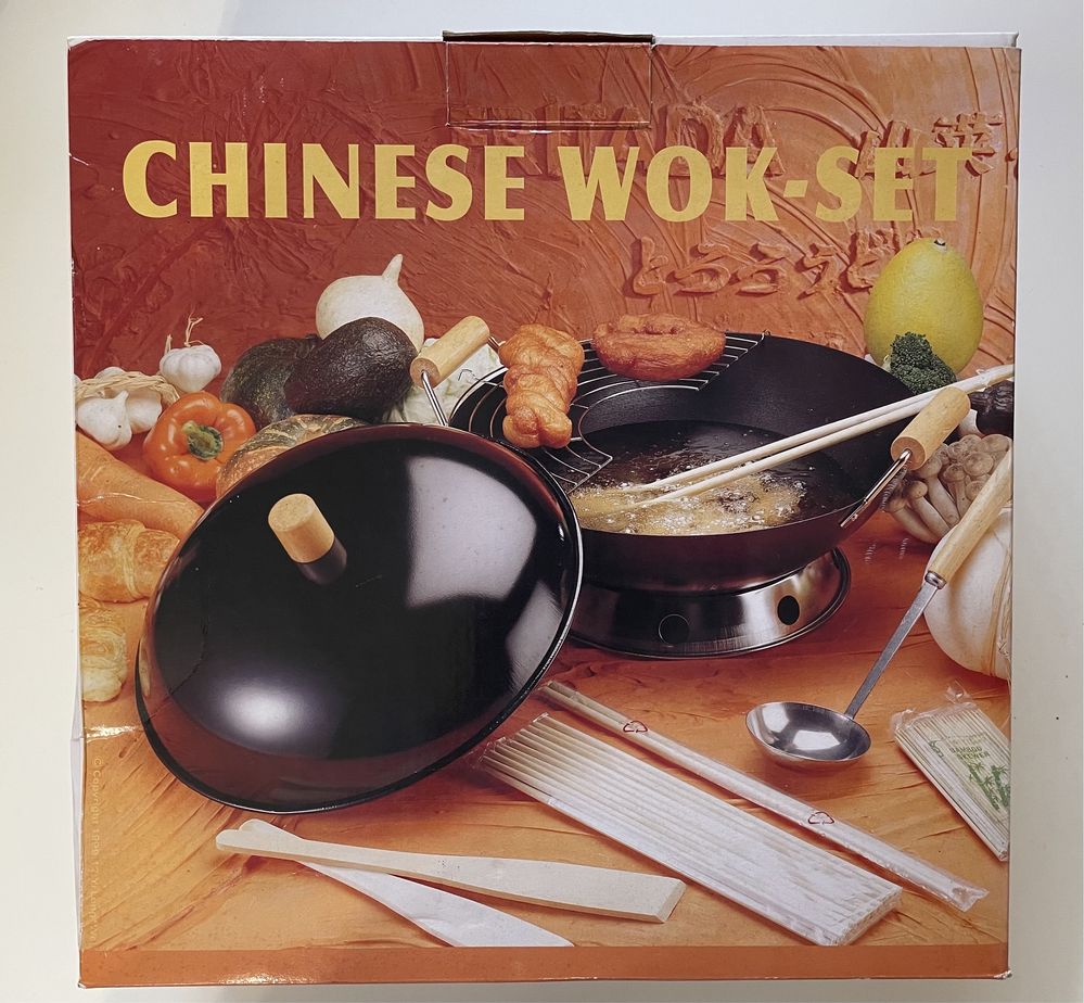 Chinese wok set кастрюля набір для приготування страв китайської кухні