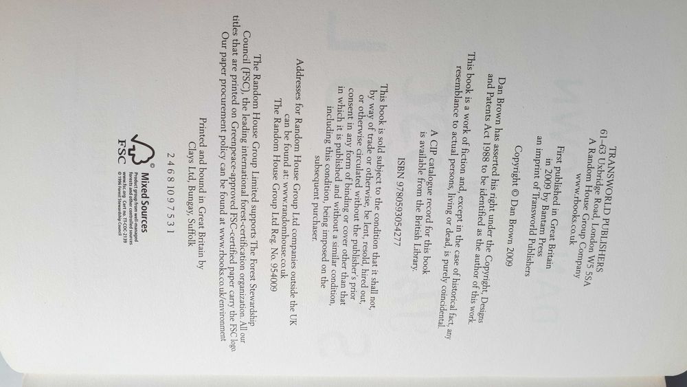 Нова Тверда АНГЛІЙСЬКА ДЕН БРАУН Lost Symbol D. BROWN Втрачений Символ