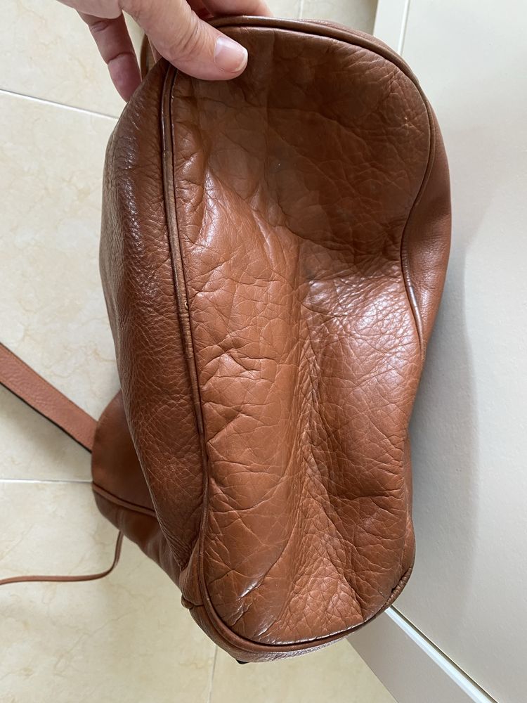 Mala de senhora Lancel vintage couro genuíno