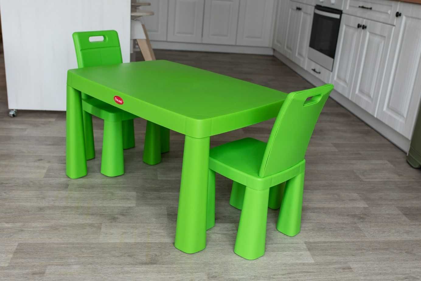 Столик 1 стільчик новий набір дитячий долоні пластиковий стілець стіл