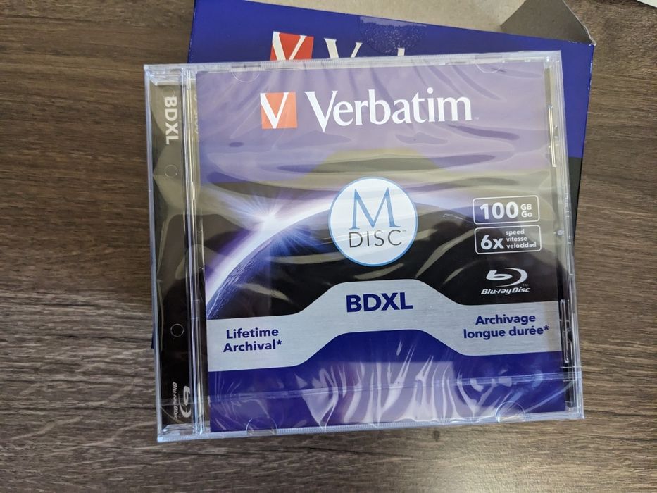 Диск BDXL Verbatim 100GB 6x Lifetime archival M-Disc  Jewel (43834)