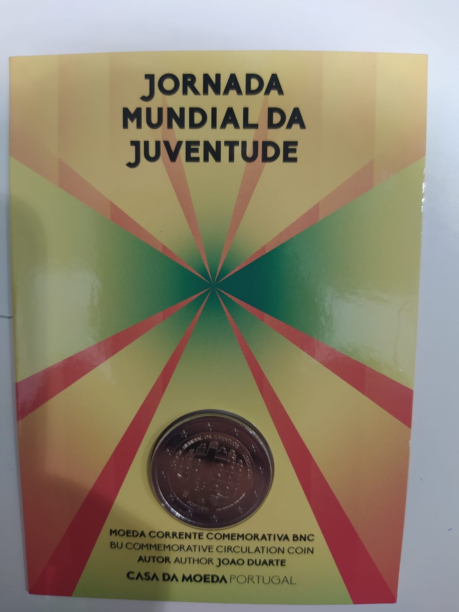 Moeda Jornada Mundial da Juventude BNC 2€  Lisboa 2023