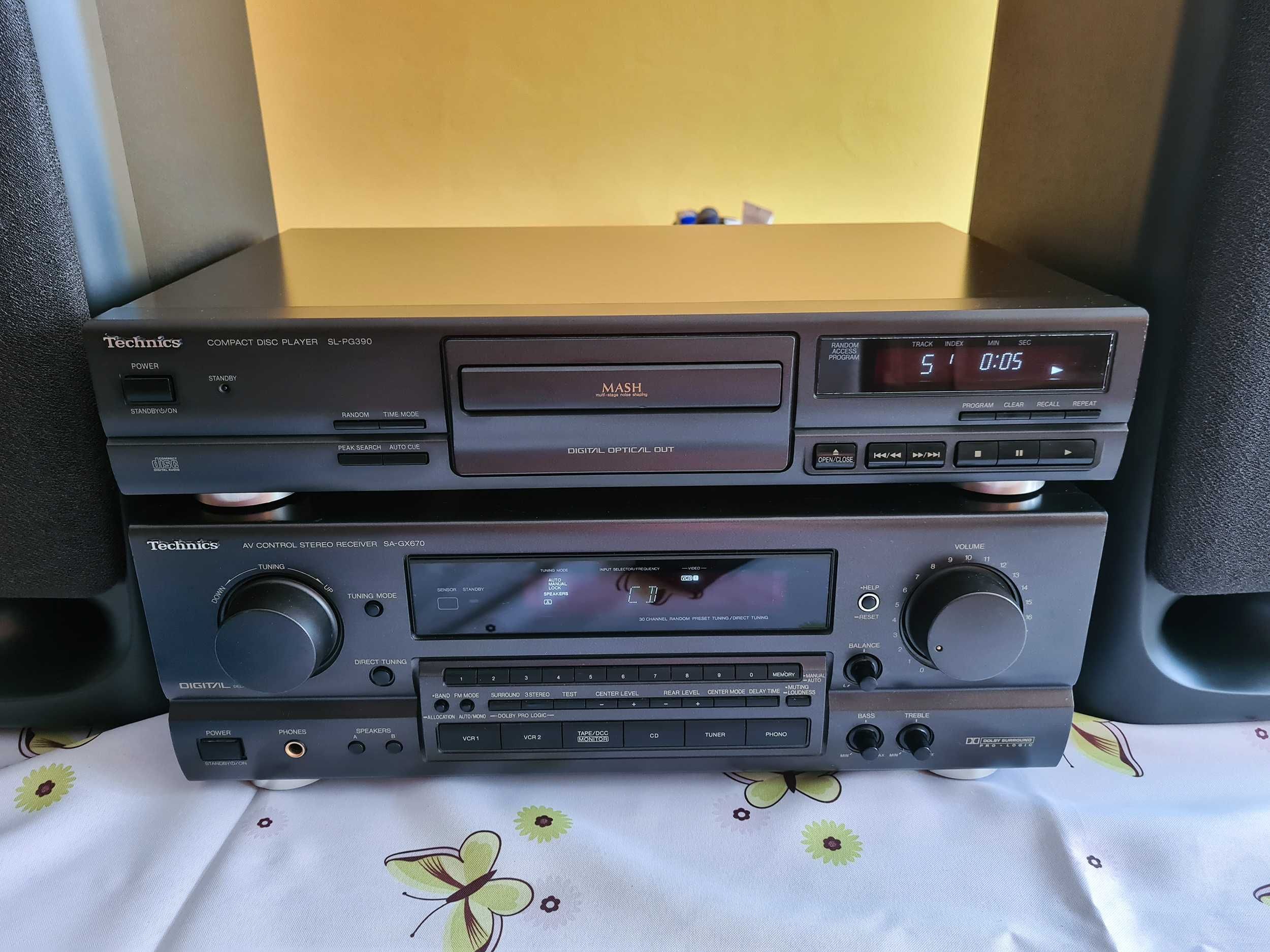 Odtwarzacz płyt CD Technics SL-PG390 sprawny piękny
