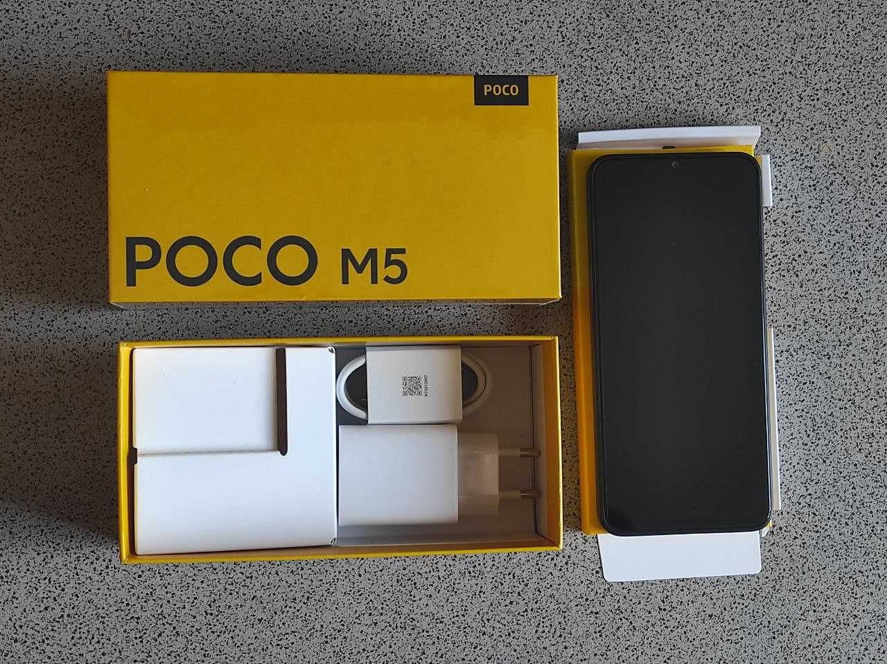 Смартфон Xiaomi Poco M5 4/128 NFC Black/Green Глобальна версія