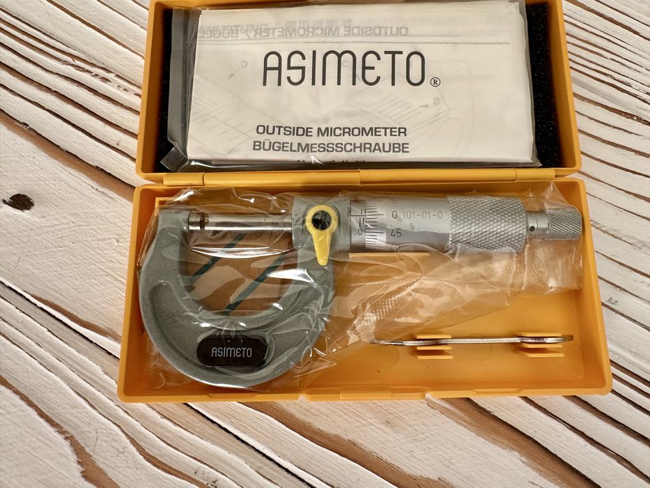 Микрометр гладкий 0-25мм 0,01мм Asimeto, Германия