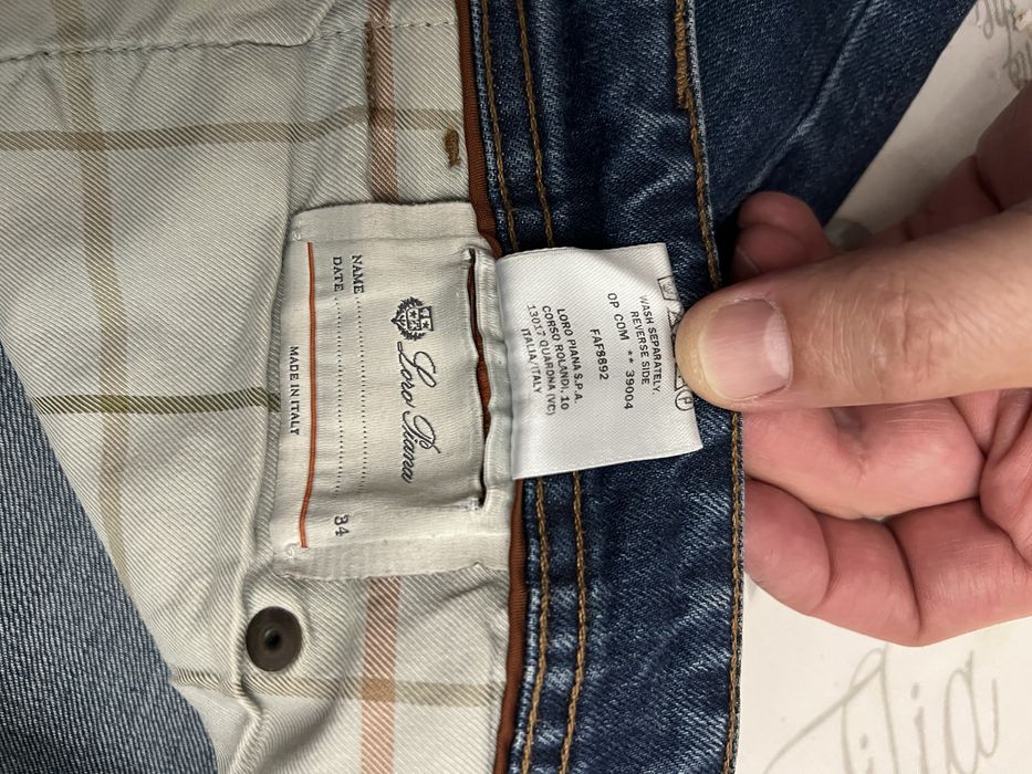 Джинси loro piana сині