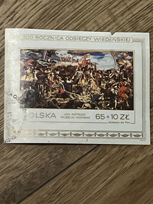 Znaczek Matejko odsiecz wiedenska Dzis okazja !!!