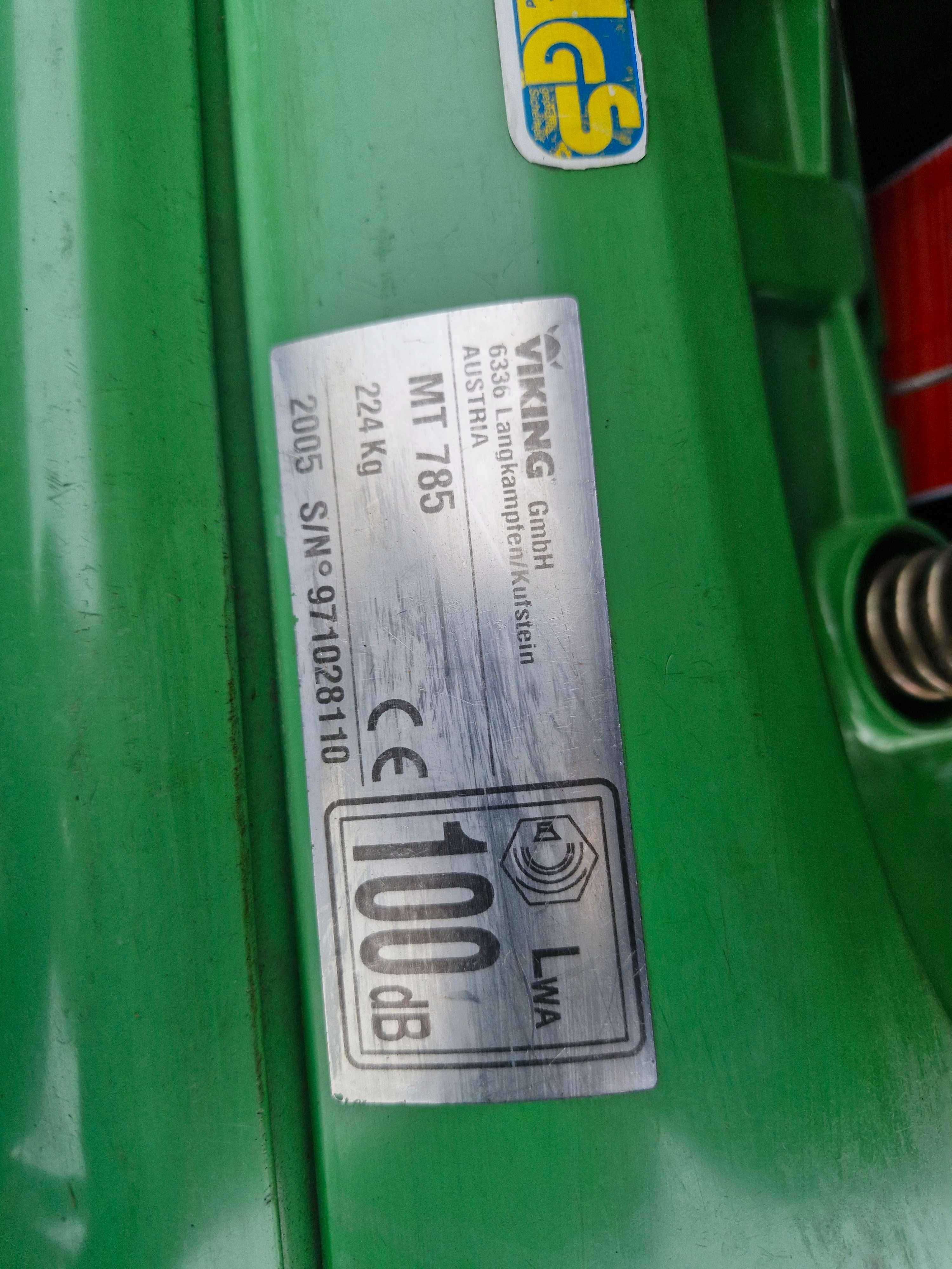 Kosiarka traktorek Viking + zamiatarka 17,5 hydro zestaw pakiet