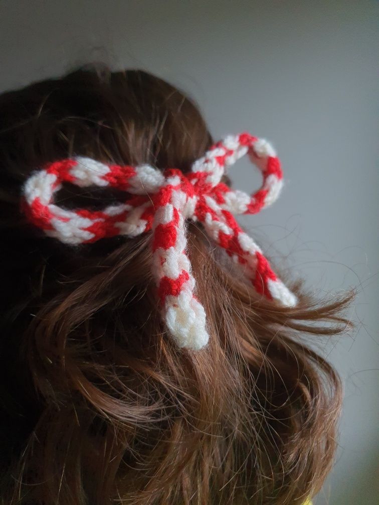 Wstążka kokarda hair mohair bows