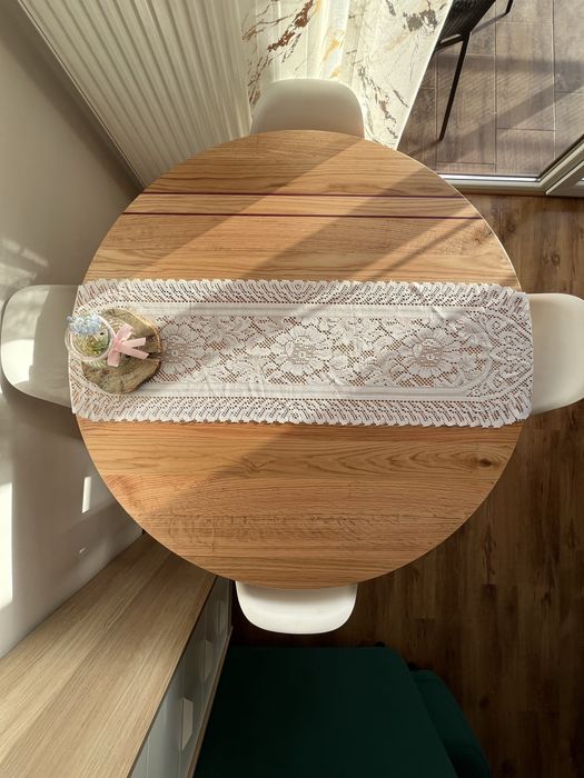 Okrągły stół dębowy 110cm