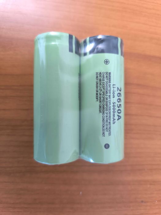 2x Baterias Litio 26650A 5000mAh