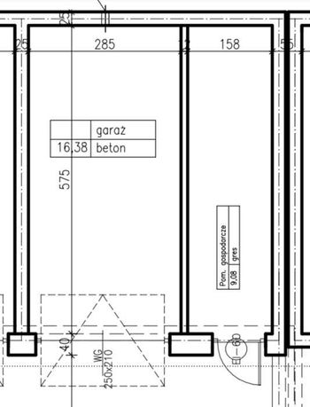 Garaż podziemny 16m2 ze schowkiem gospodarczym 9m2