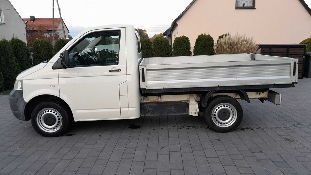 Volkswagen Transporter T5 2.5 TDI 3 Osobowy  Skrzynia Paka Prycza