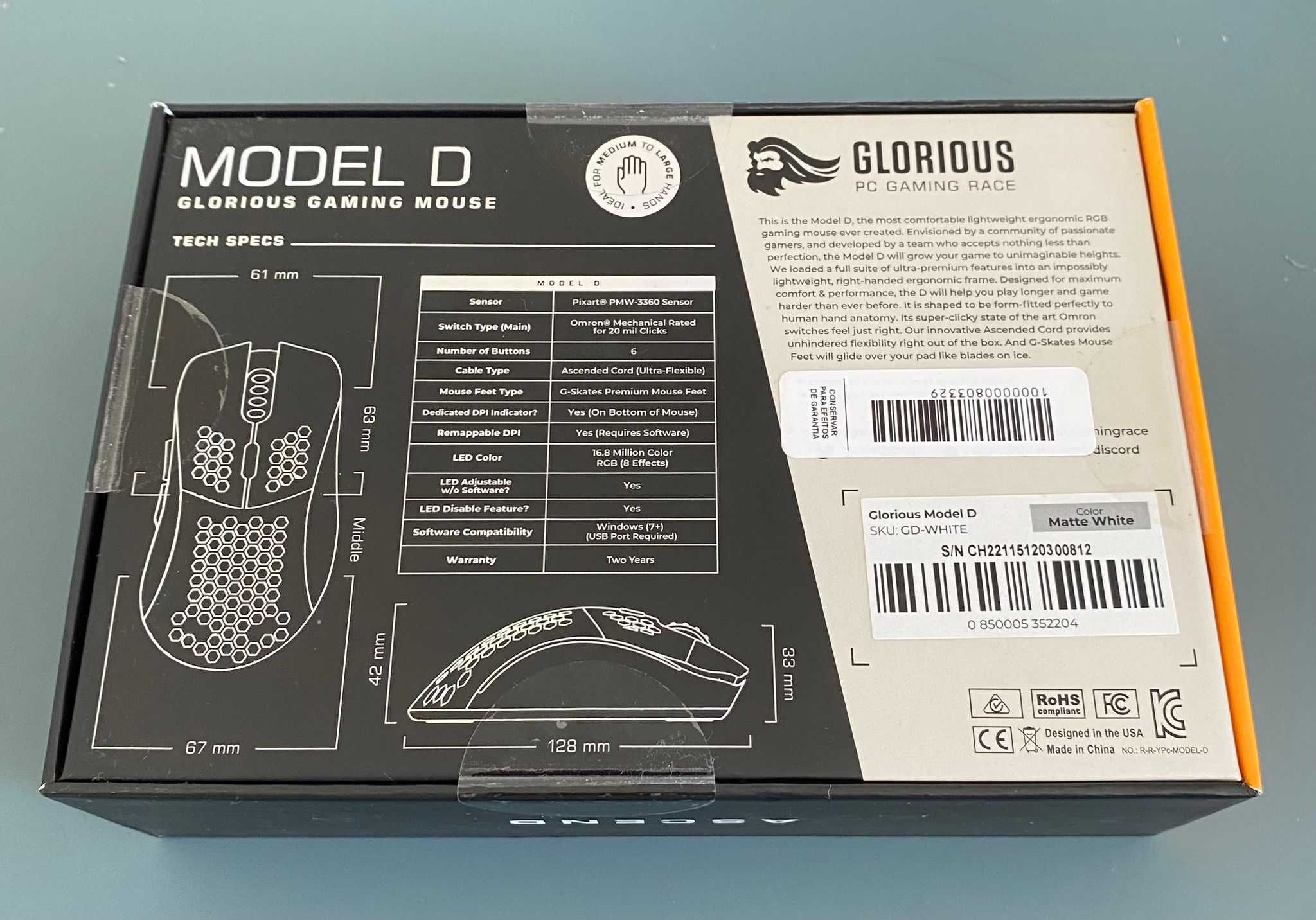 Gaming Mouse Glorious Model D (Novo)