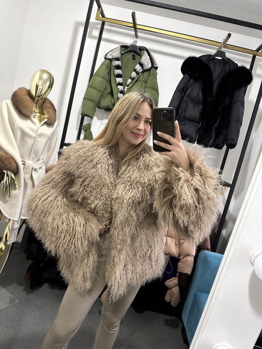 Шуба лама, натуральна шубка з лами