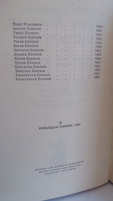 The General Basic English Dictionary