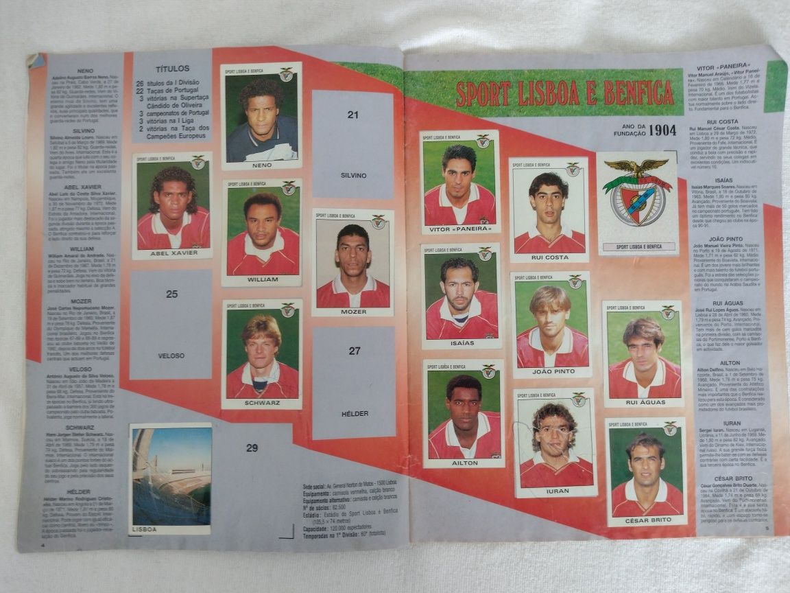 Vendo caderneta futebol 93/94