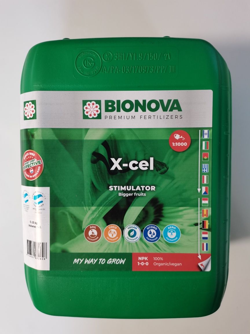 Bio Nova X-CEL 5L Stymulator na wzrost I kwitnienie dla wszystkich upr