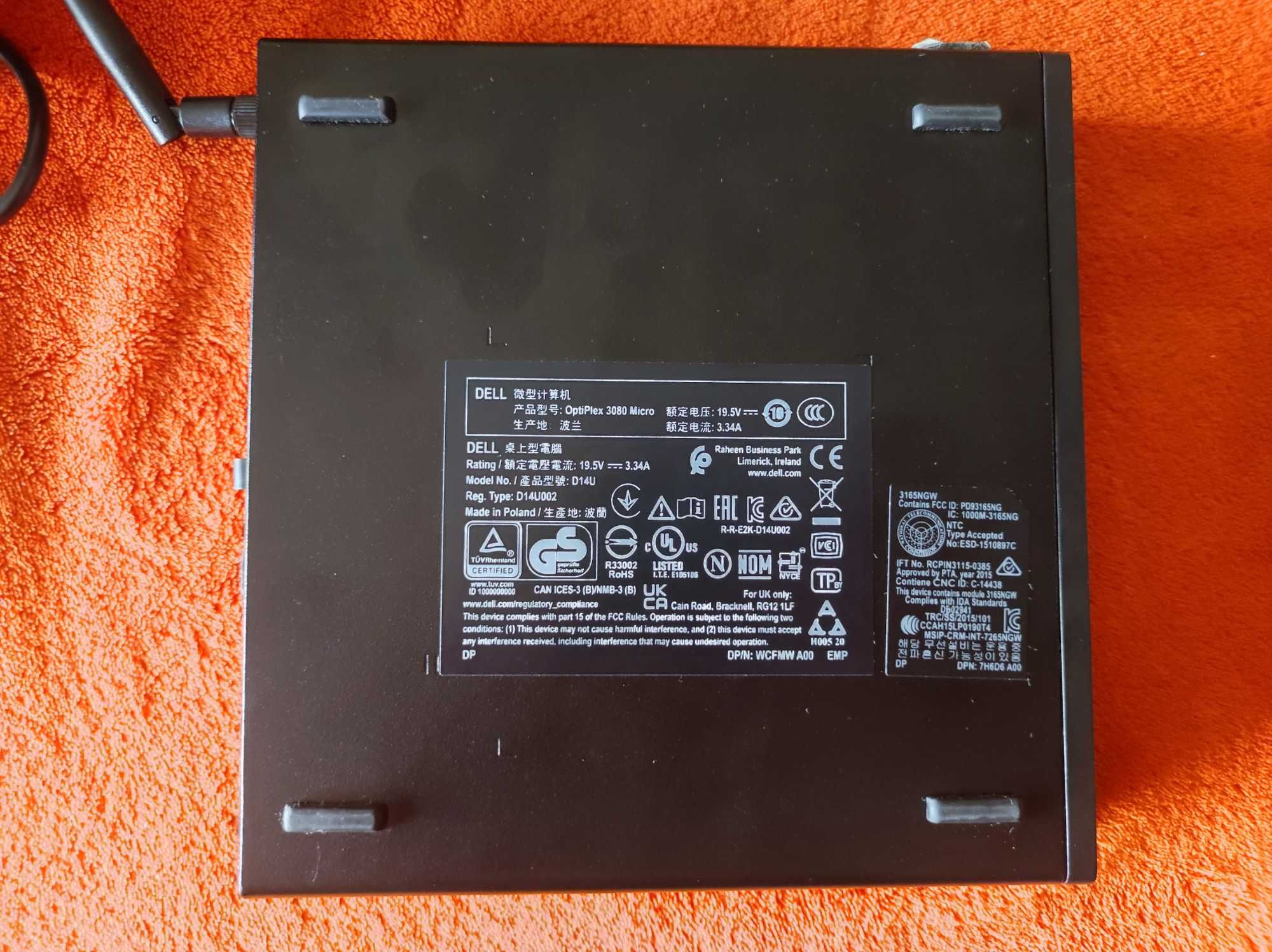 Computador Dell Optiplex Micro 3080 Mini I5-10500T 16gb 256gb itx