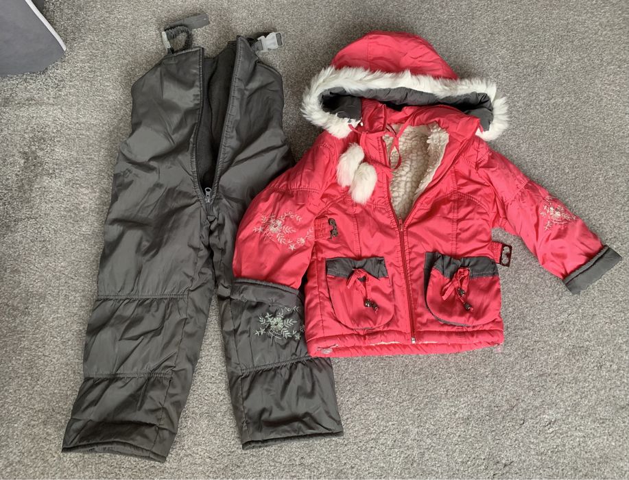 Зимний Костюм Комбинезон + Куртка комплект 110 рост