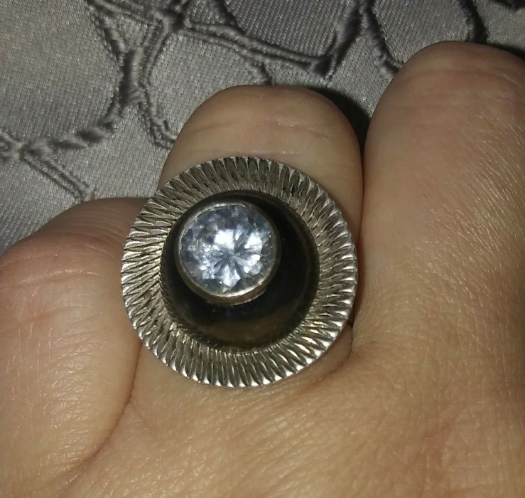 Warmet składak unikat pierścionek kopułka srebro retro vintage