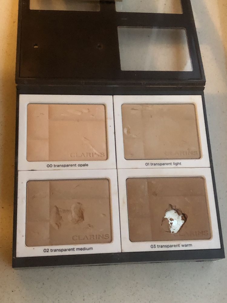 4 x puder Clarins do twarzy Ever Matte Mineral Powder
