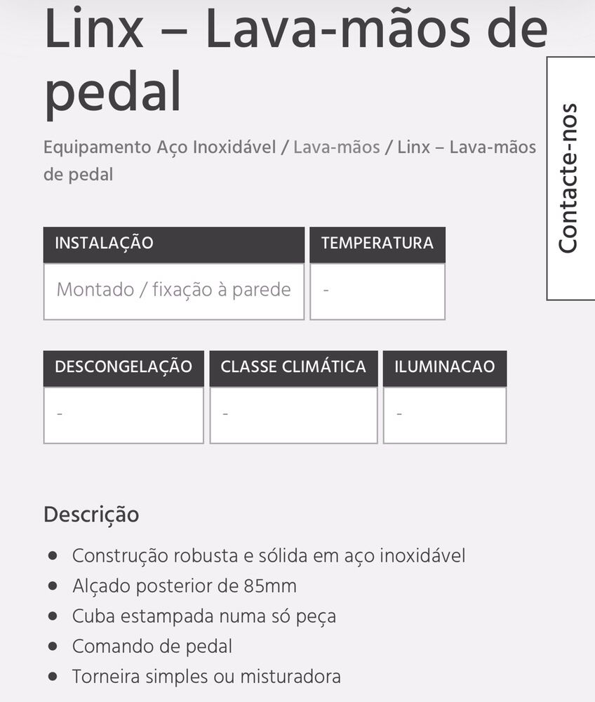 Lava mãos com pedal