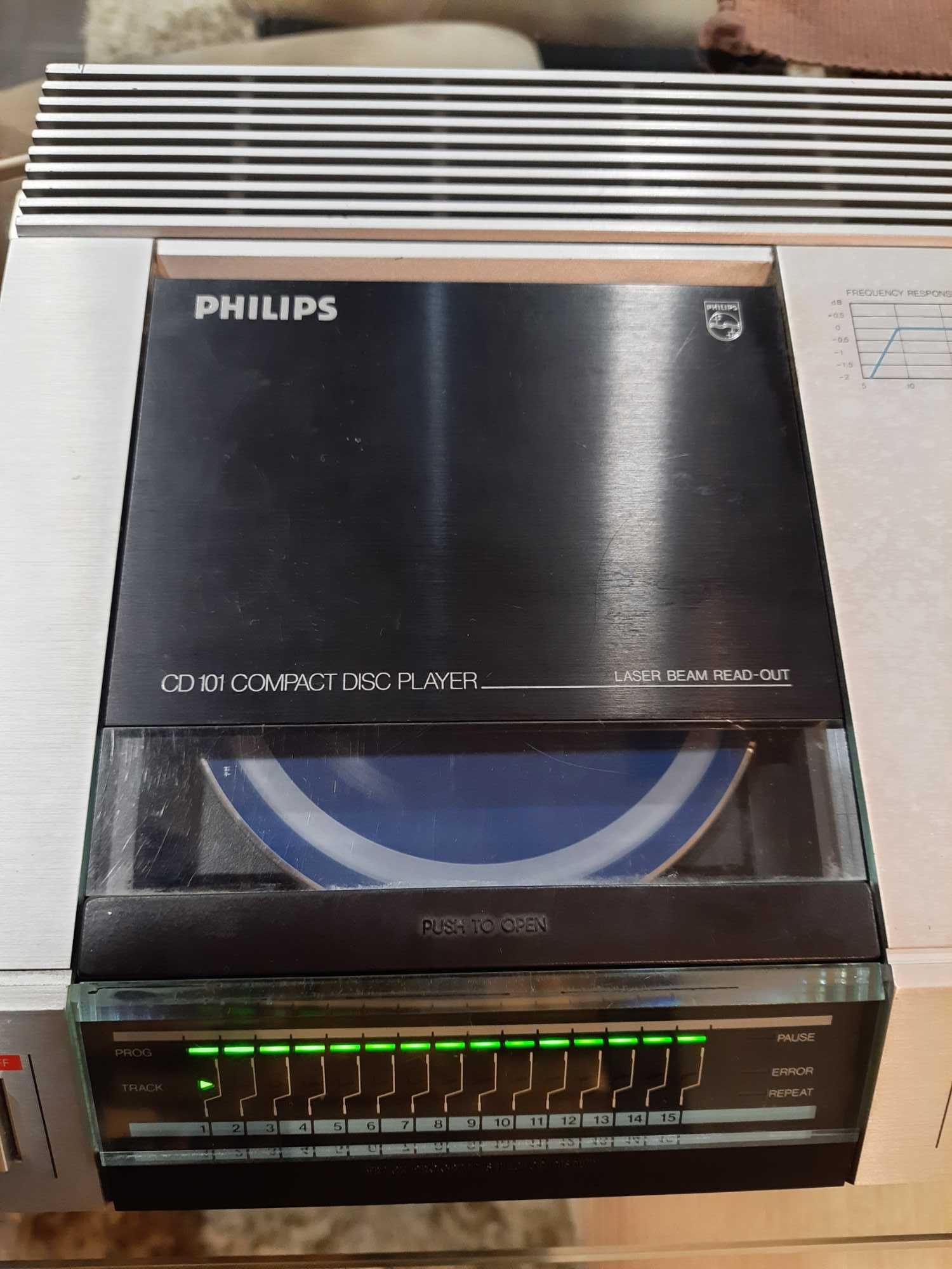 Leitor cd Vintage Philips cd 101