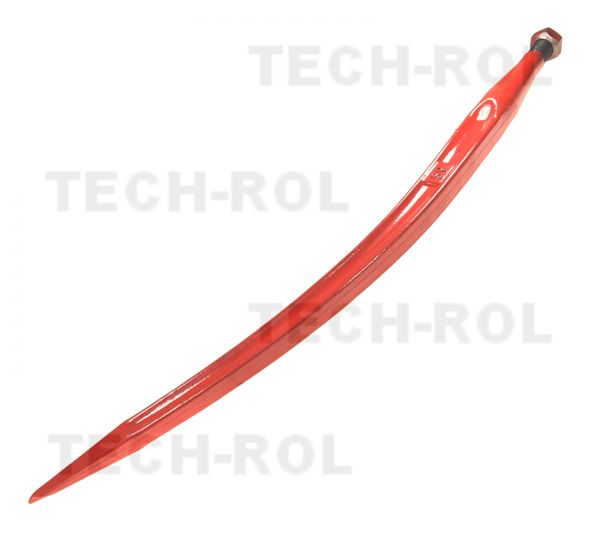 Ząb Palec Kuty Widły ładowacza Tur Zamykający 680mm Wygięty WYSYŁKA