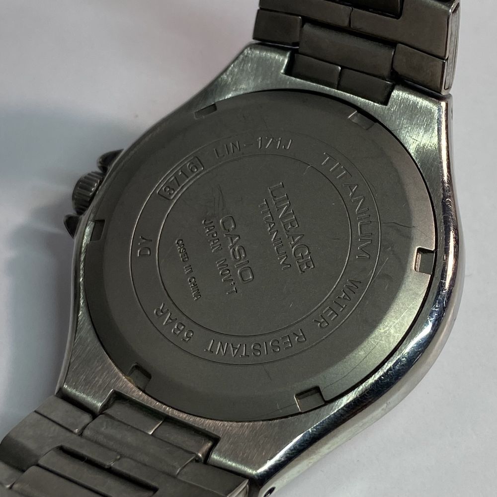 Годинник часы Casio Lineage LIN-171J титанові оригінал