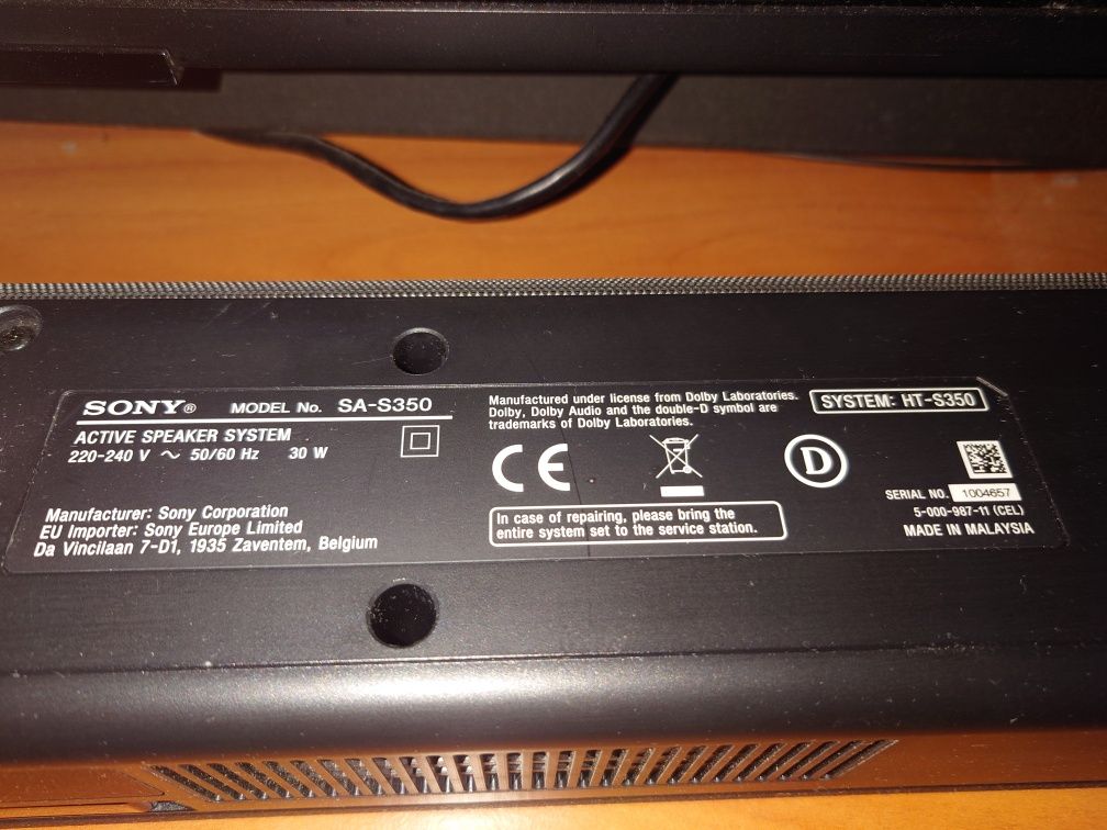 Soundbar Sony 2.1 Bluetooth