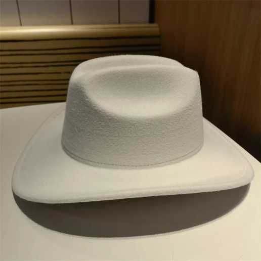Chapéu Fedora Aba Larga Branco