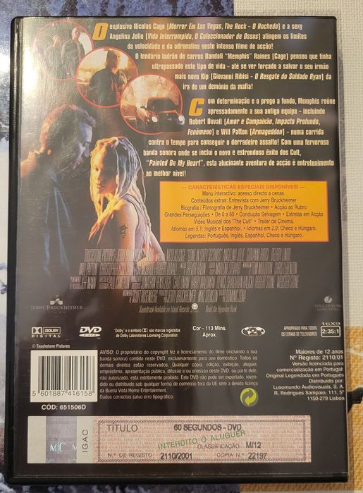 DVD  60 Segundos