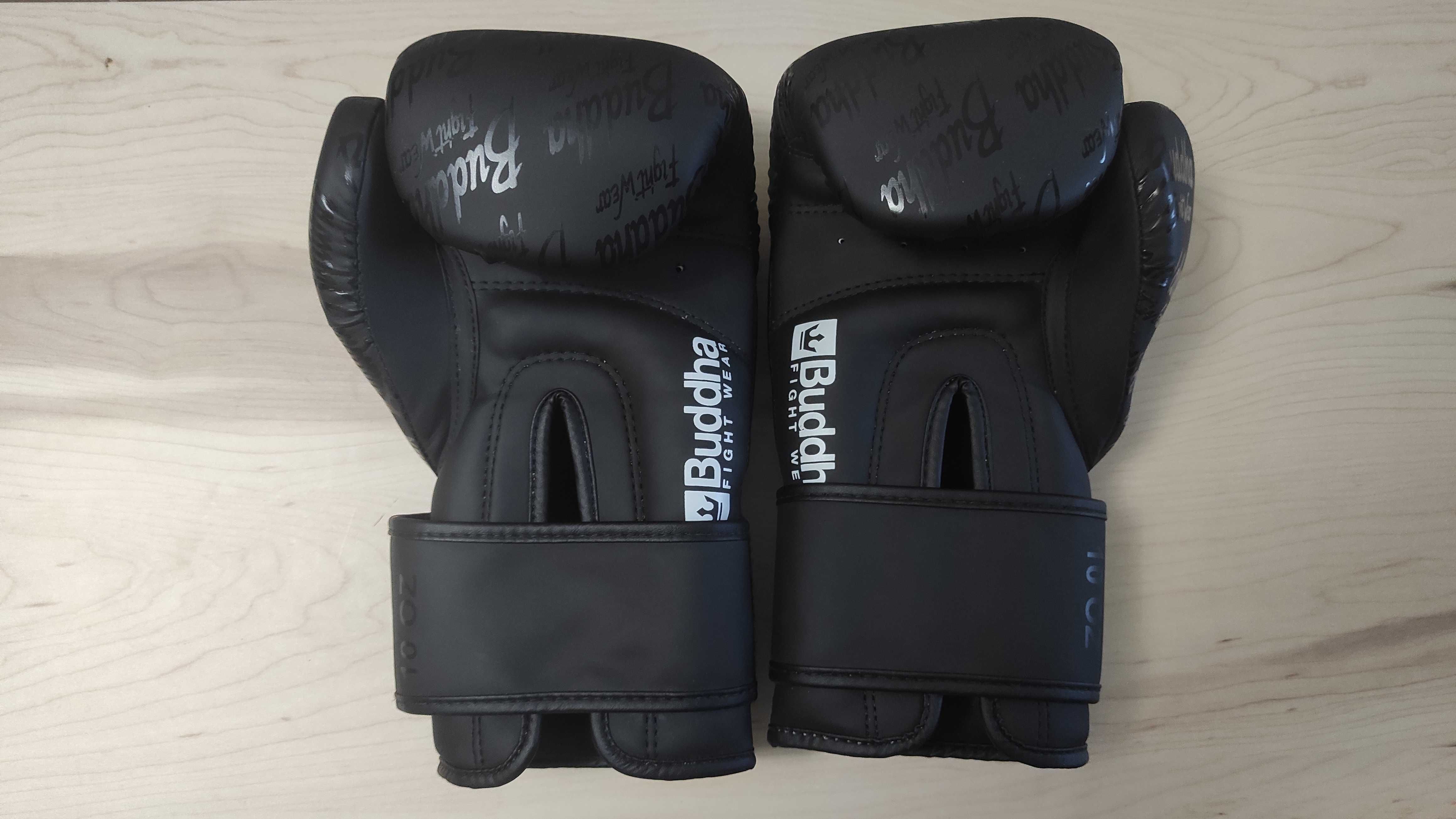 Luvas de boxe Buddha Top Premium pretas foscas 10OZ
