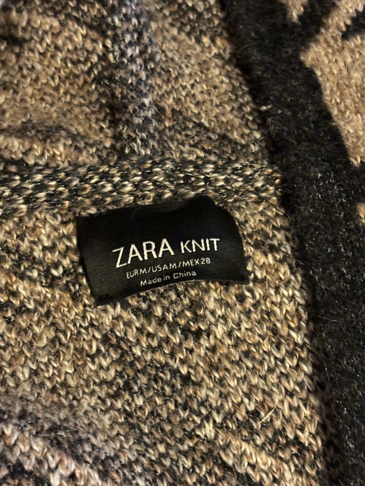 sweter/płaszcz zara knit
