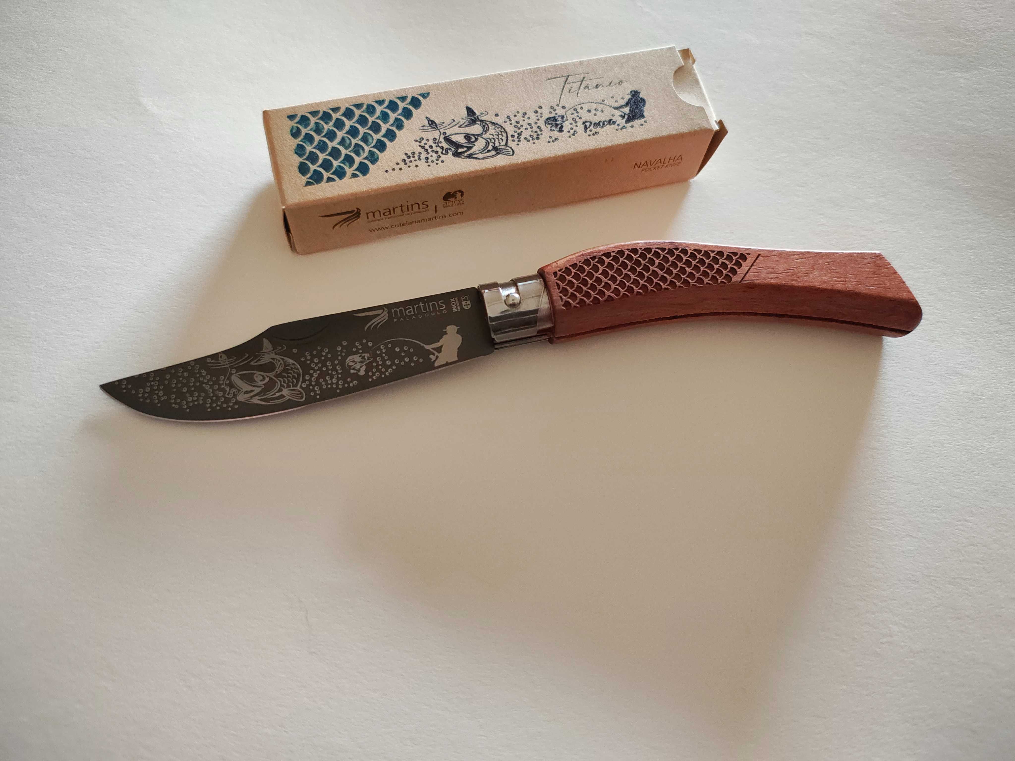 Navalha ECO L temática pesca TITÂNIO MARTINS