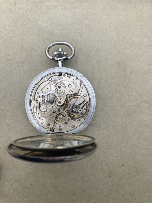 Breitling cronógrafo relogio de bolso antigo em estado imaculado   Tra
