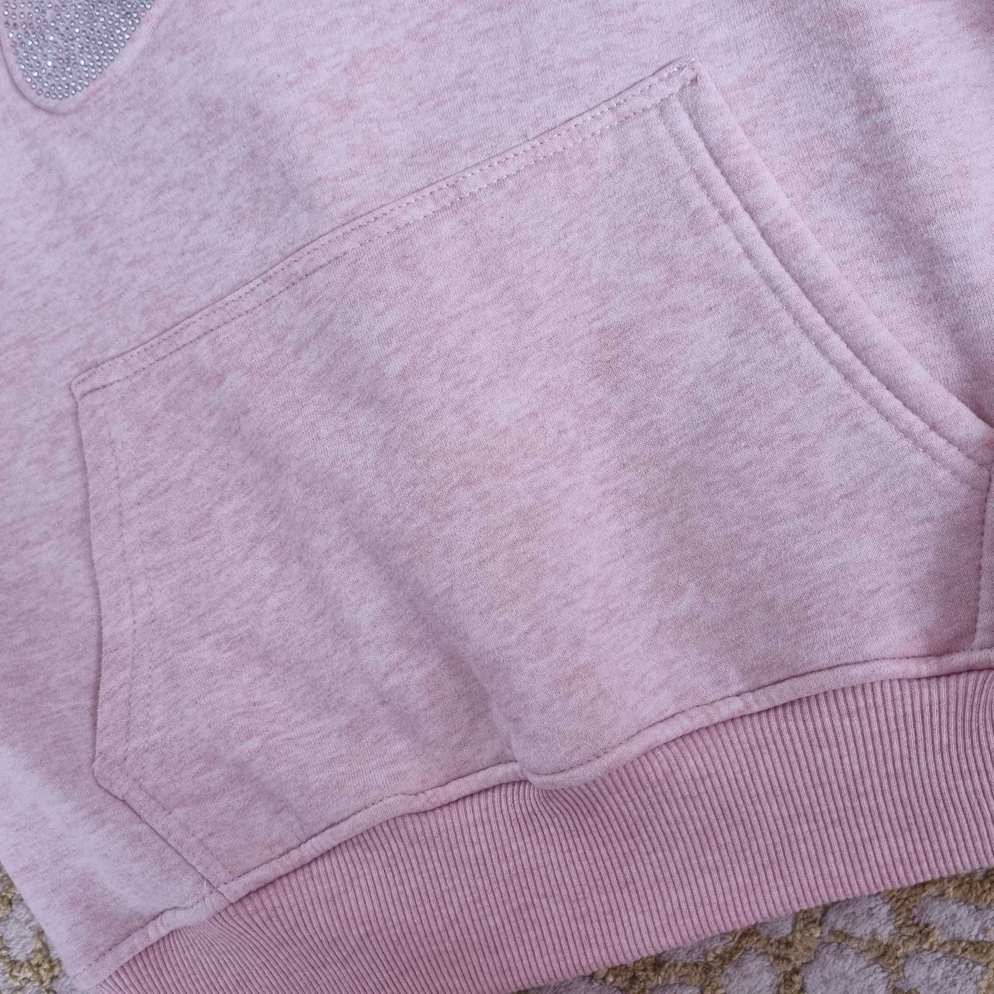 Bluza hoodie kangur dziewczęca na 9-11 lat wzrost 142-152 cm