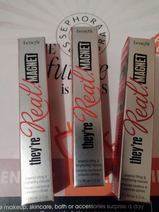 3 sztuki! Nowe! BENEFIT They're Real Magnet 9g tusz maskara CZARNA
