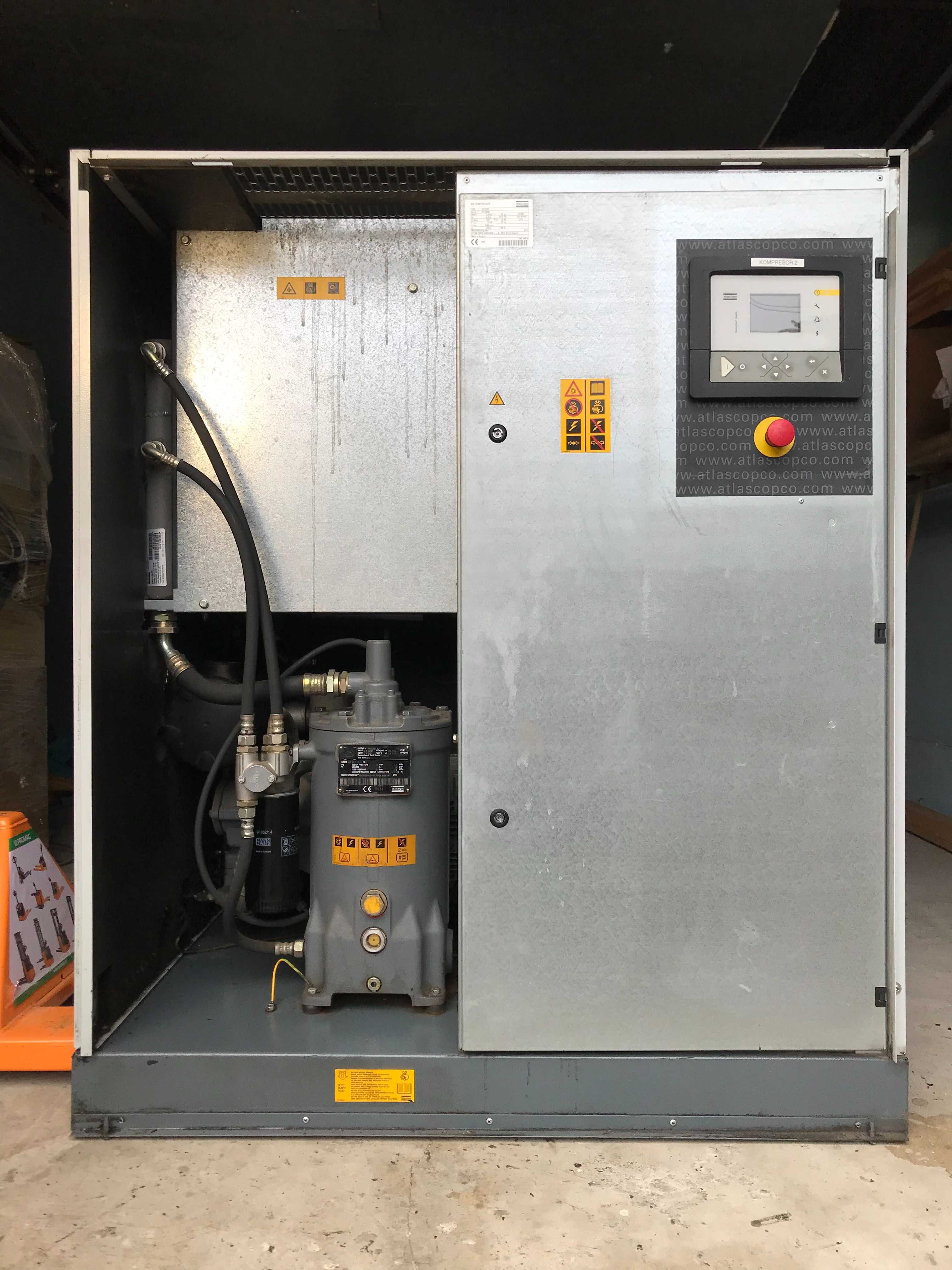 Sprężarka śrubowa Atlas Copco kompresor GA 15 VSD 2.91m3/min falownik