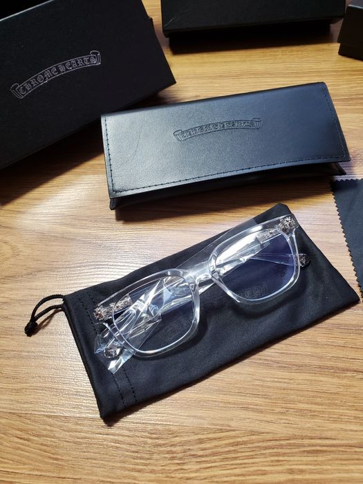 Окуляри Chrome hearts прозорі
