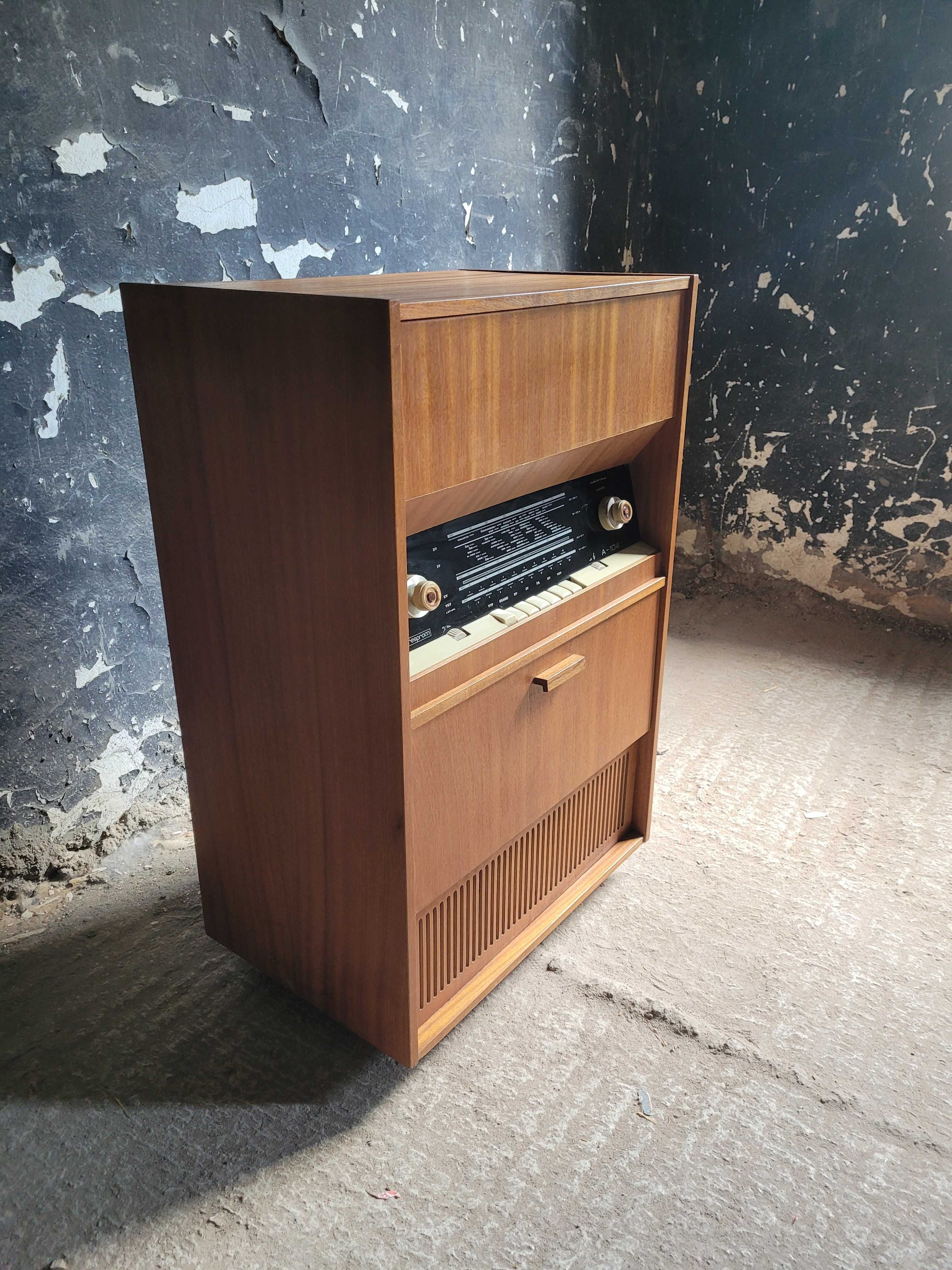 Szafka gramofonowa komoda  radio  resprom 60 lata