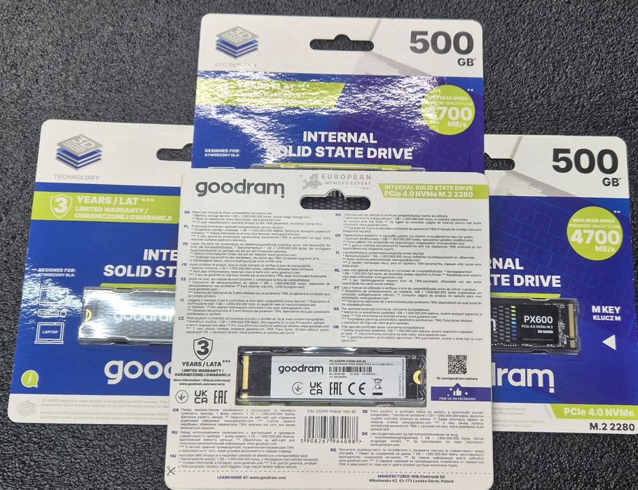 Накопитель SSD 500GB Goodram PX600 M.2 2280