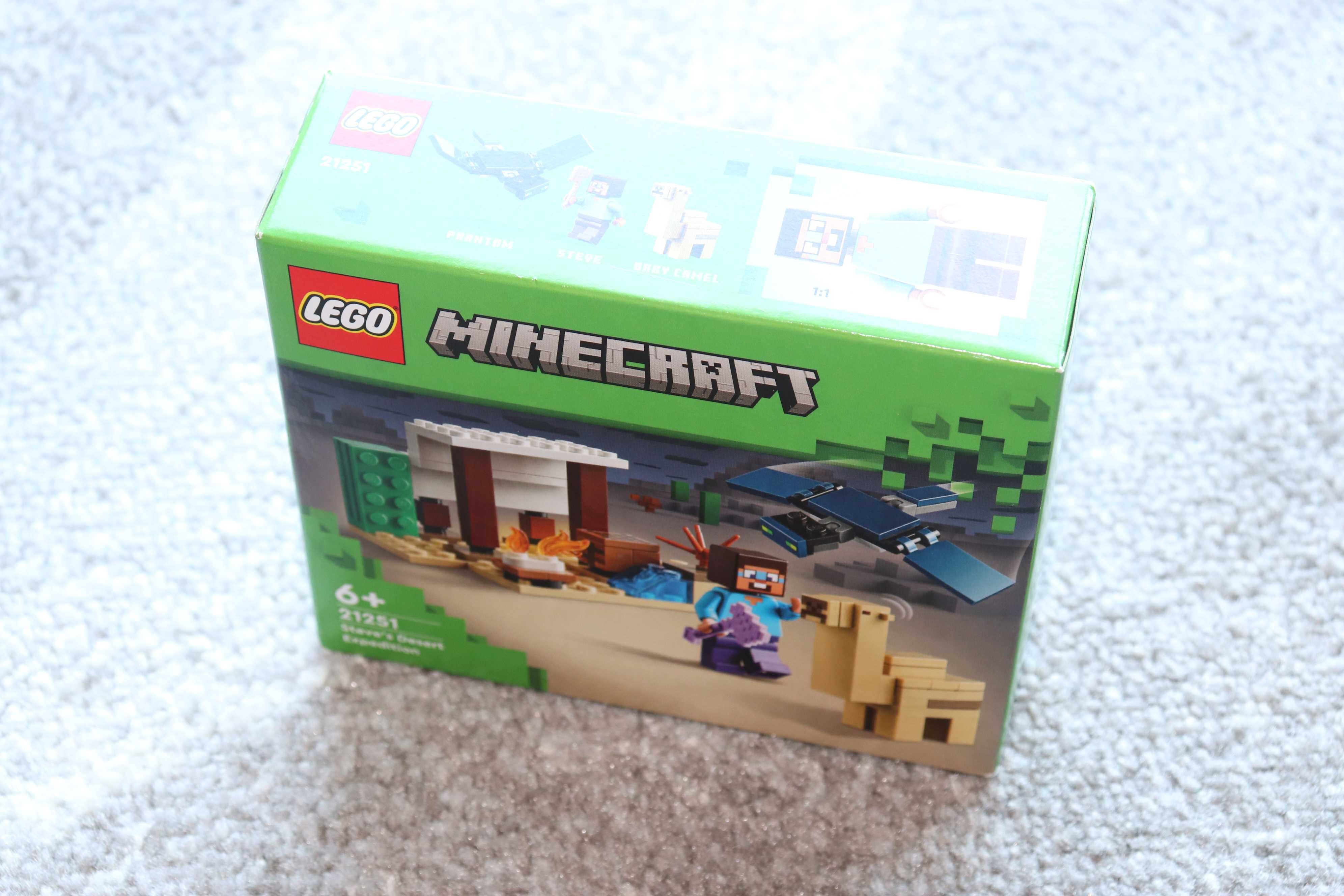 Klocki LEGO MINECRAFT 21251 Pustynna wyprawa Steve’a NOWE