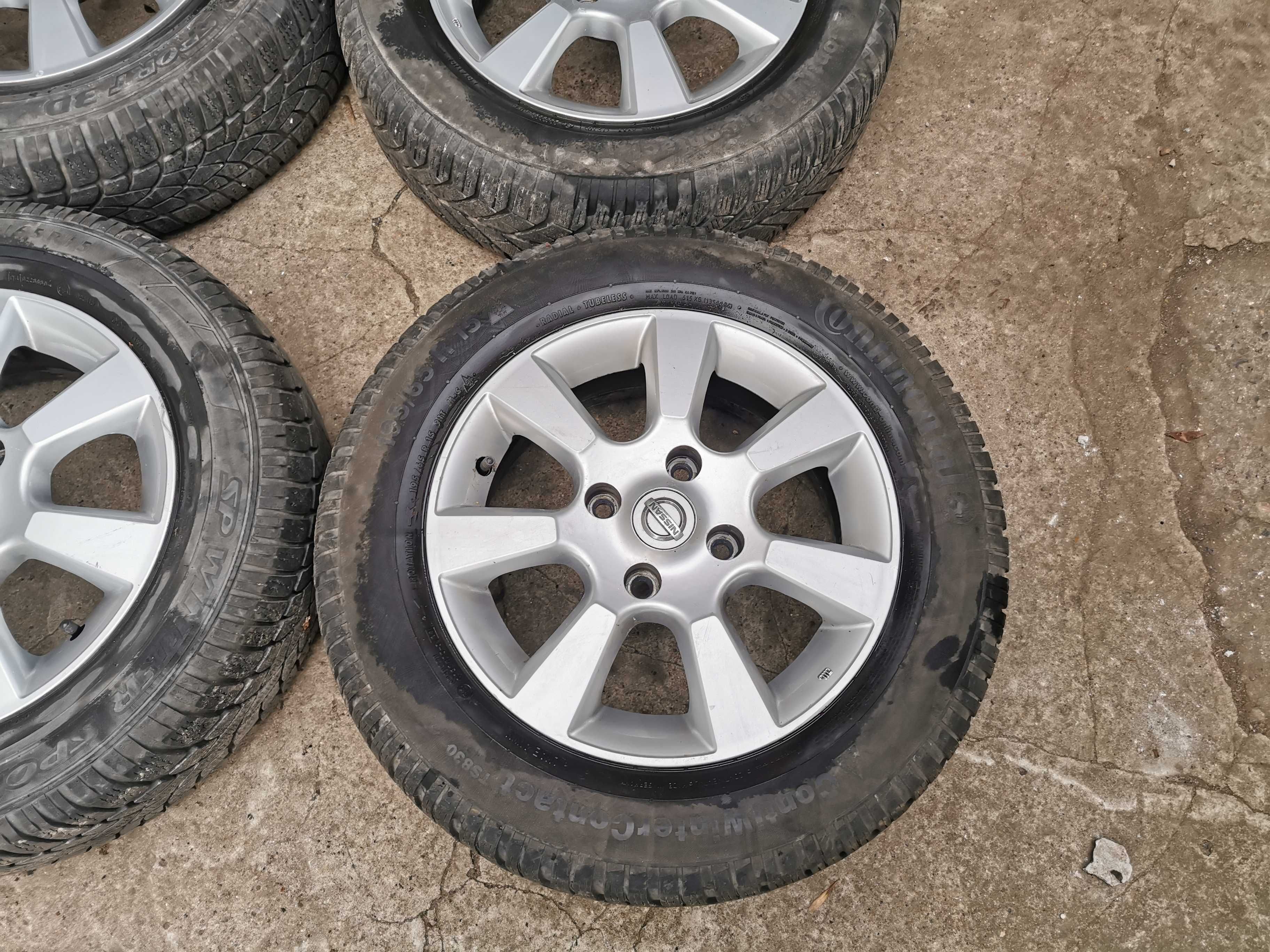 Диски + Резина Nissan Tiida 4x114.3 R15 Dunlop Continental