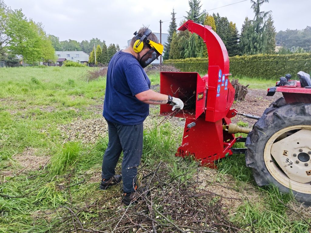 Usługi glebogryzarką separacyjną, minikoparką, mulczerem, rębakiem
