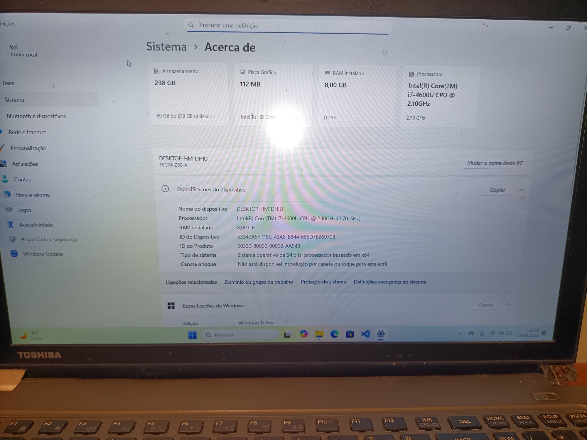 Portatil I7 4600u 8gb RAM ou  troco