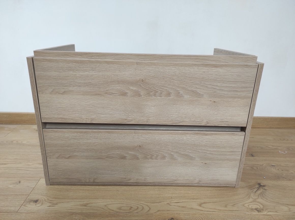 Szafka łazienkowa pod umywalkę Cersanit Crea 80 cm dąb
