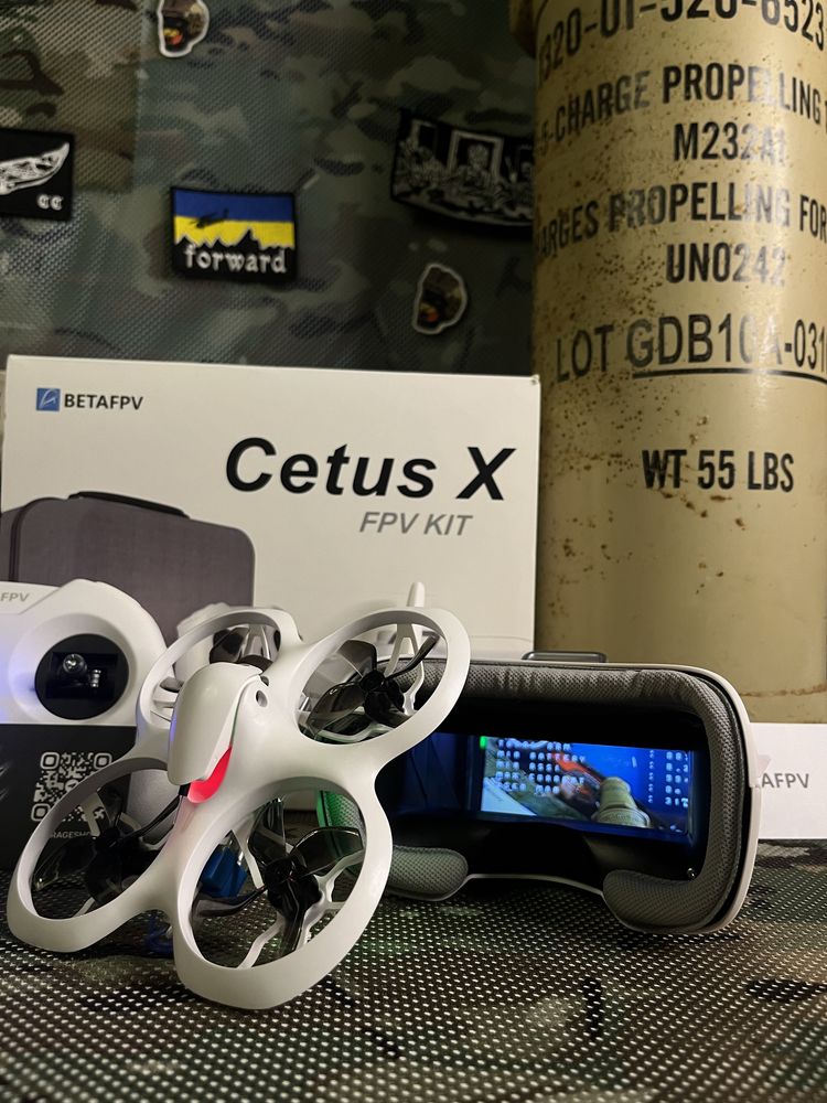 Комплект: Cetus X, зарядне BetaFPV з 6 портами та 4 акб на 550mha!